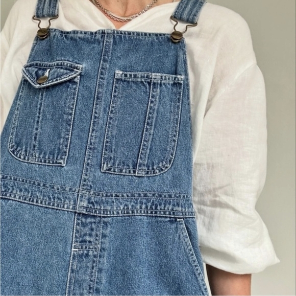 L.L. Bean True Vintage Denim Overalls - Size M - Picture 2 of 16